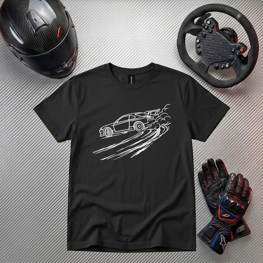 Drift Car T-Shirt – JDM Racing Line Art Tee |  Car Enthusiast Gift for Drift & Motorsport Fans