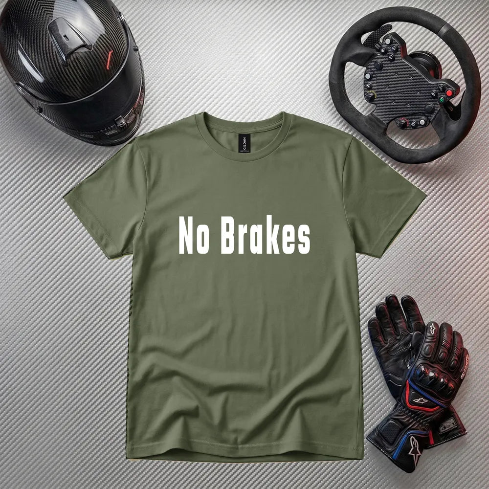 No Brakes Funny Gaming T-Shirt | Gamer Apparel