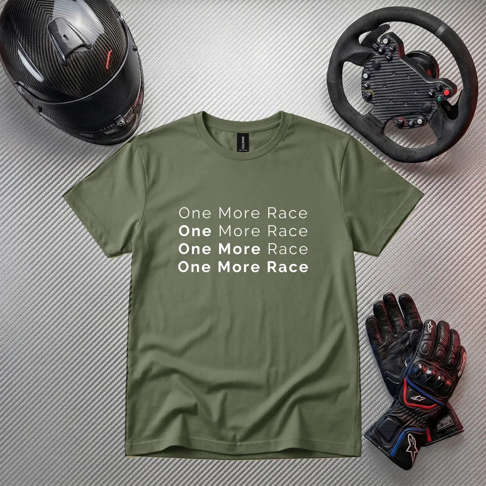 One More Race Funny Gaming T-Shirt | Gamer Apparel