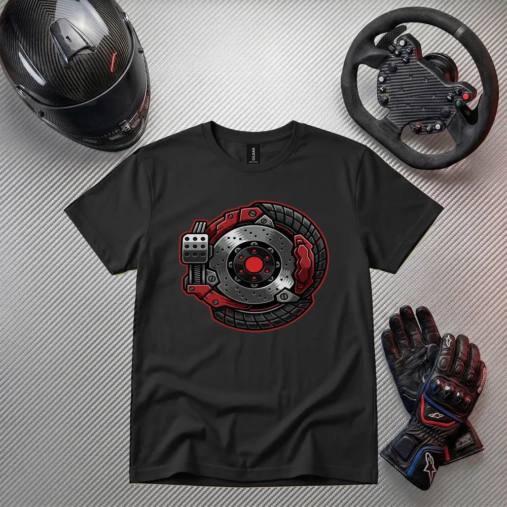 Brake Disc Racing T-Shirt | Car Enthusiast Gift | Sim Racing Apparel | Motorsport Tee