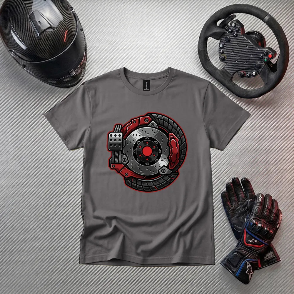 Brake Disc Racing T-Shirt | Car Enthusiast Gift | Sim Racing Apparel | Motorsport Tee