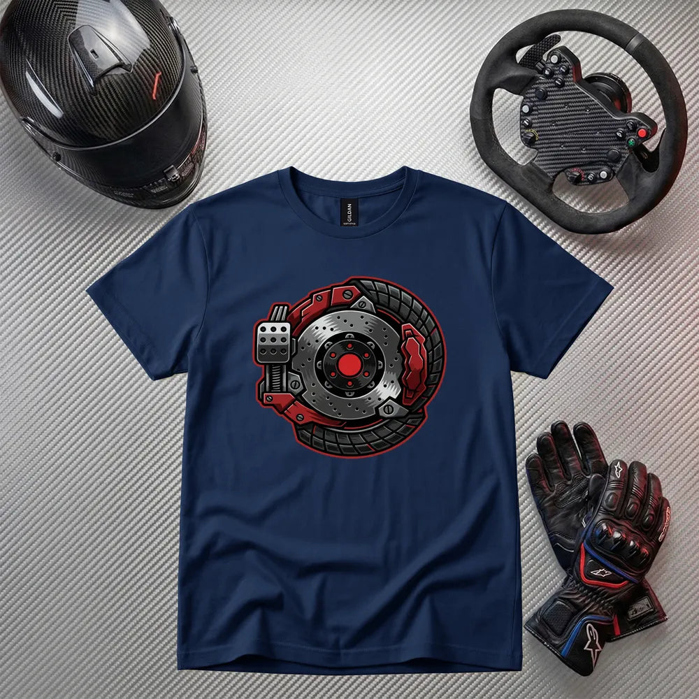 Brake Disc Racing T-Shirt | Car Enthusiast Gift | Sim Racing Apparel | Motorsport Tee