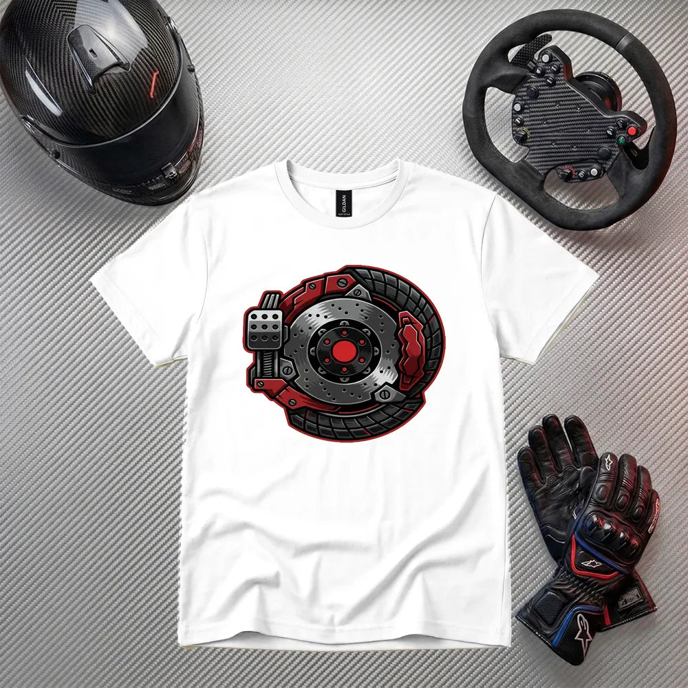 Brake Disc Racing T-Shirt | Car Enthusiast Gift | Sim Racing Apparel | Motorsport Tee